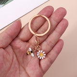 Daisy Bee Keychain