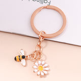 Daisy Bee Keychain