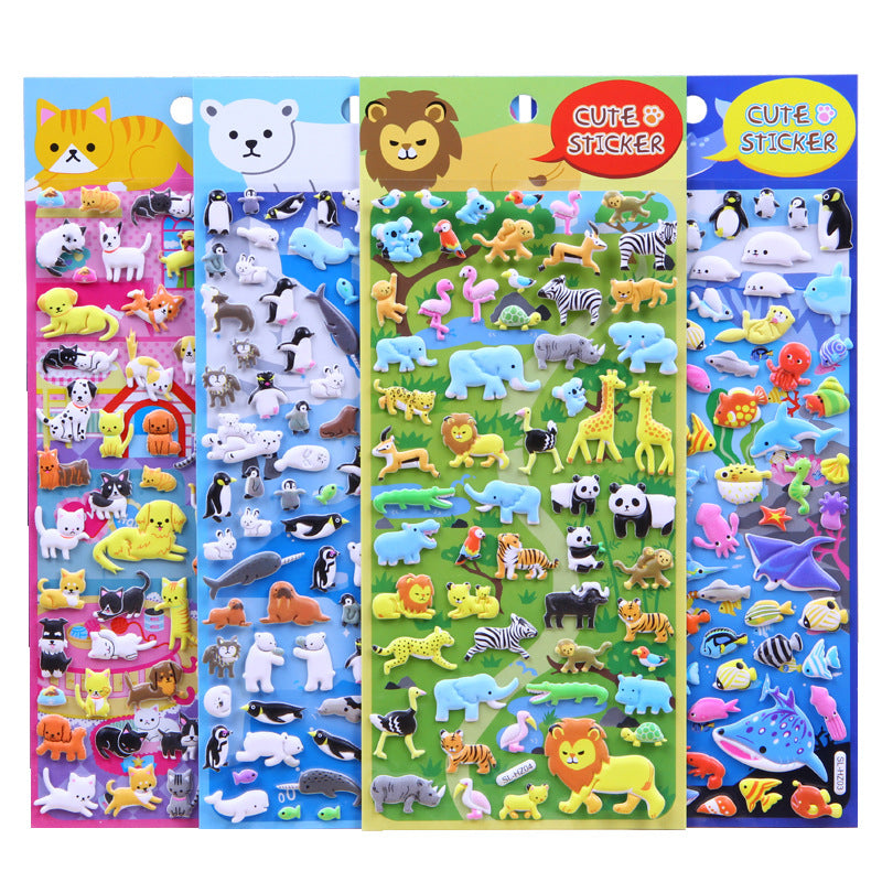 Animal Theme 3D Stickers