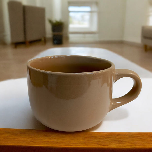 Minimalist Taupe Ceramic Mug (500ml)