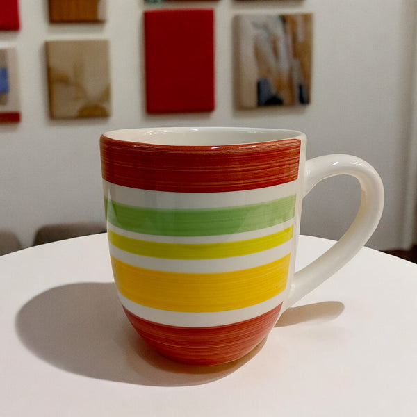 Vibrant Stripes Ceramic Mug (320ml)