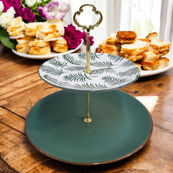 Nature's Embrace 2-Tier Serving Tray