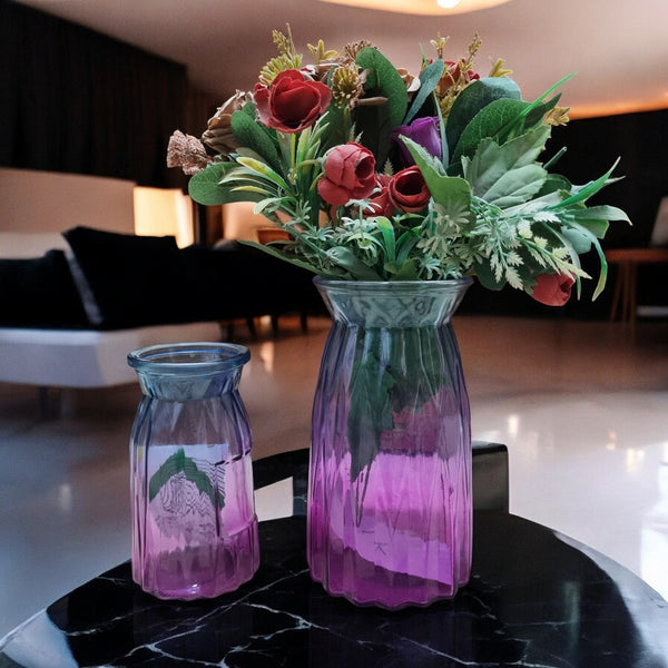 Vibrant Gradient Glass Vase