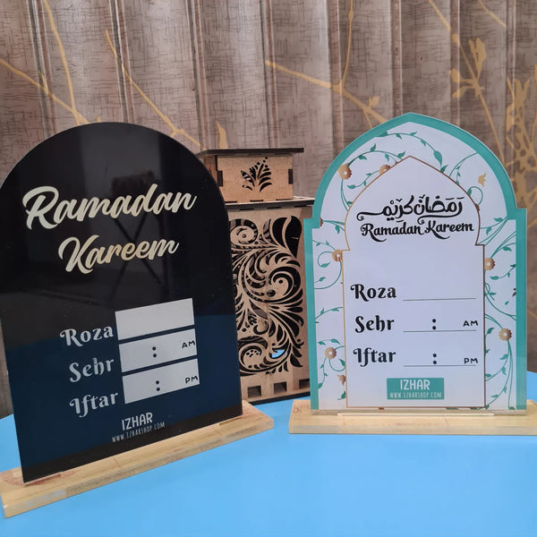 Elegant Dry Erase Acrylic Ramadan Calendar