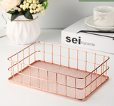 Rose Gold Wire Basket