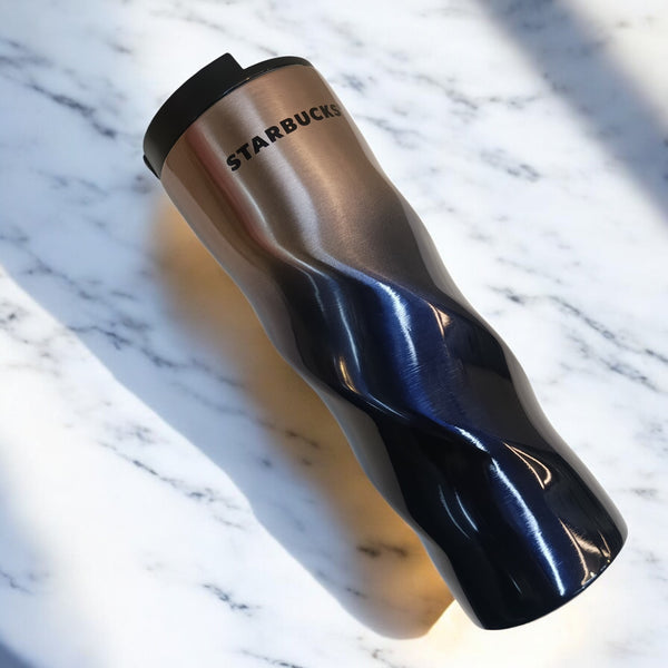 Iridescent Swirl Stainless Steel Travel Mug