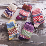 Stitch Pattern Woollen Socks