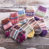 Stitch Pattern Woollen Socks