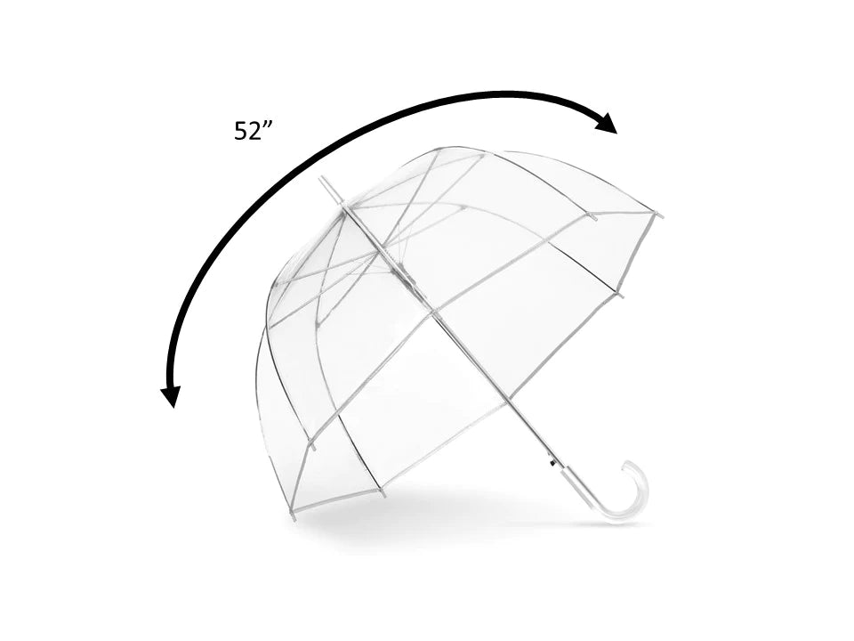 White Transparent Dome Umbrella