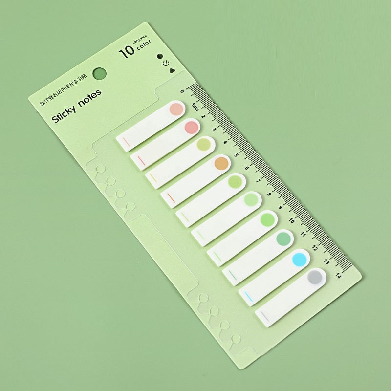Template Green Sticky Notes