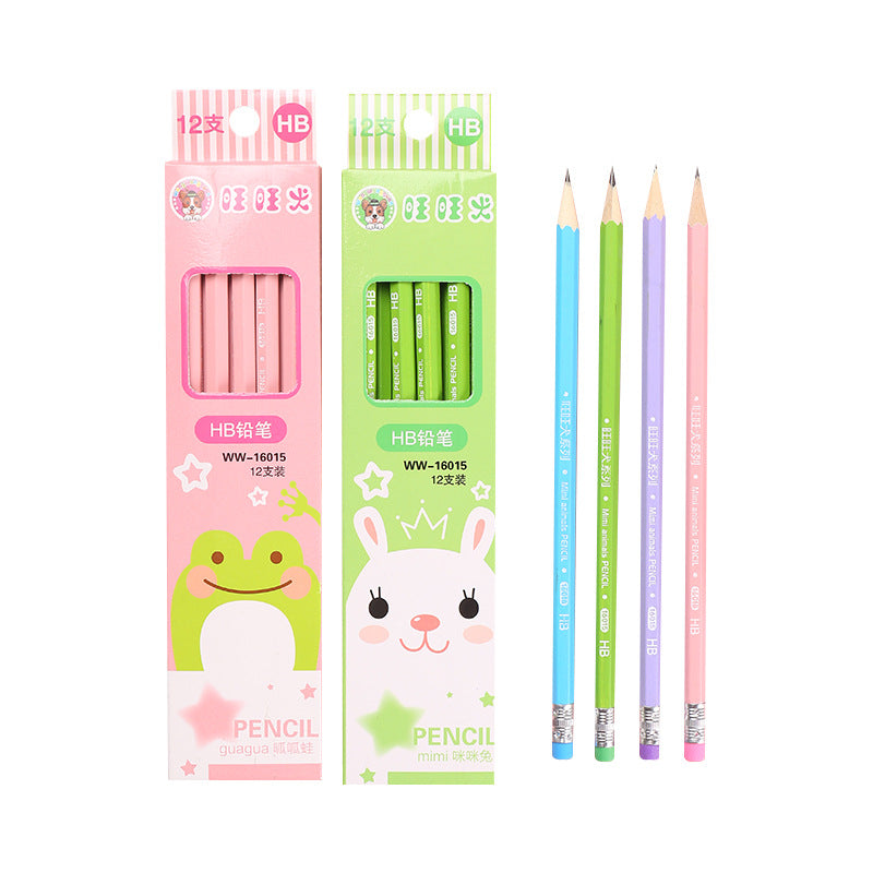 Animal Theme HB Pencils (12pcs)