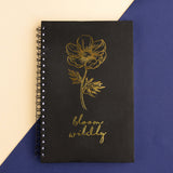 Bloom Wildly Foil Notebook